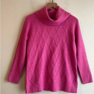 Talbots Pink Cowl Neck Sweater